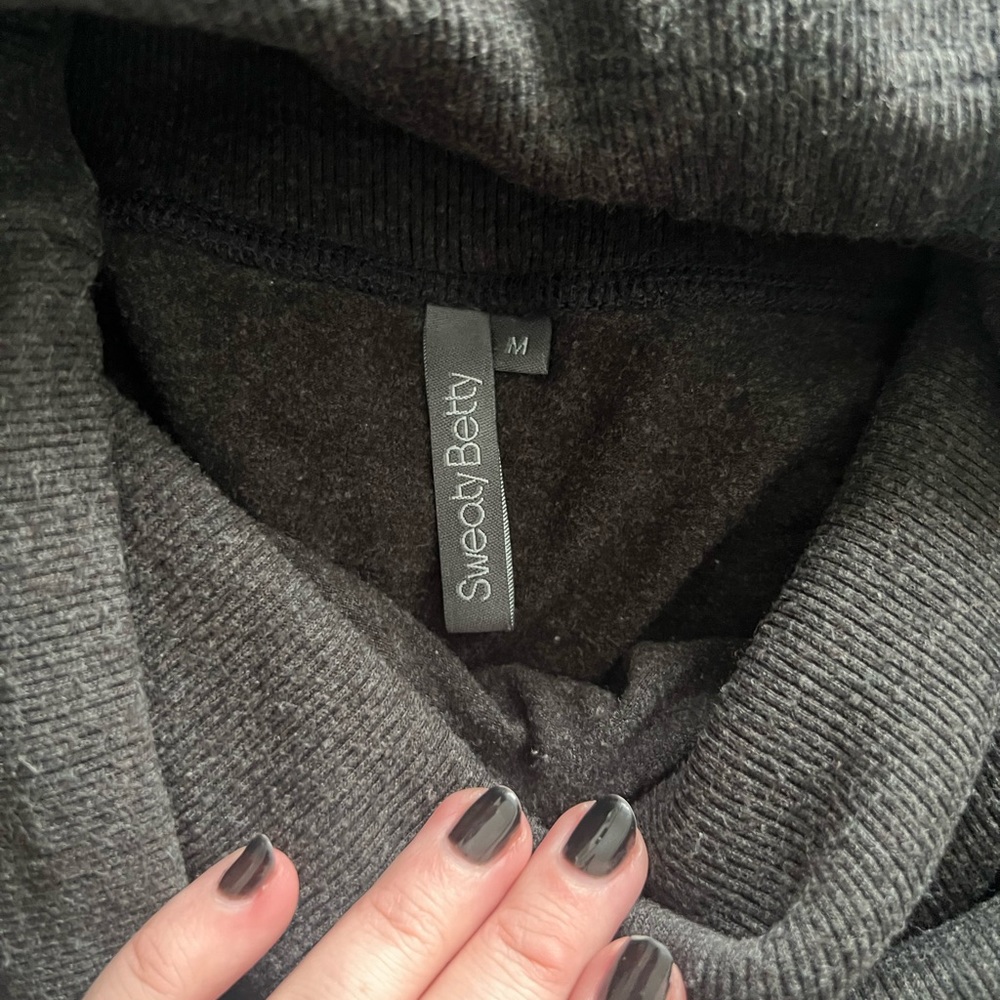 Sweaty Betty Gray Funnel-Neck Sweatshirt - Picture 2 of 6